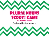 Plural Noun Endings Scoot Game - -ies, -es, -s
