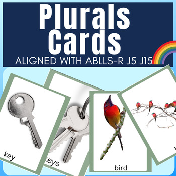 Preview of Plural Noun Picture Cards "s" "es" "ves" "ies" for Aba Autism ABLLS-R J5 J15