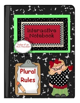 Preview of Plural Noun Rules {Interactive Notebook}