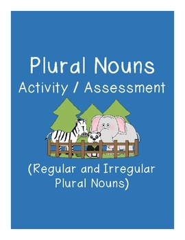 Preview of Plural Nouns Activity and Assessment