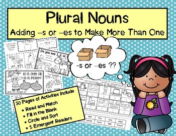 Preview of Plural Nouns - Adding -s or -es to Make More Than One