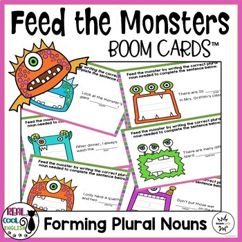 Preview of Plural Nouns Boom Cards | Regular and Irregular Nouns