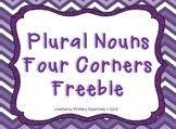 Plural Nouns Four Corners Freebie