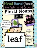 Plural Nouns Head Band Game for Firsties and 2nd Grade