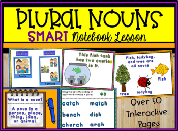 Preview of Plural Nouns - Huge SMART Notebook Lesson for Smartboards