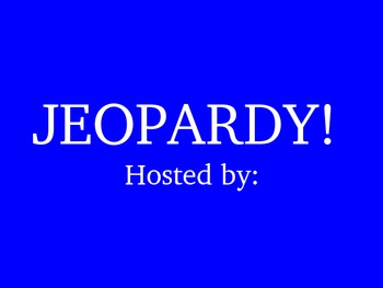 Preview of Plural Nouns Jeopardy Review Game