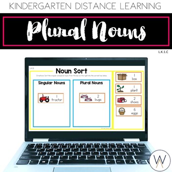 Preview of Plural Nouns (L.K.1.C): Kindergarten Distance Learning