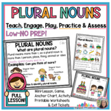 Plural Nouns Lesson | Printable Worksheets | Anchor Chart 