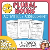 Plural Nouns Printables Mini-Pack - No-Prep Worksheets for