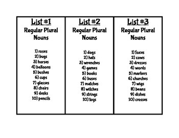 Plural Nouns Packet: 3rd Grade CCSS ELA / Language ...