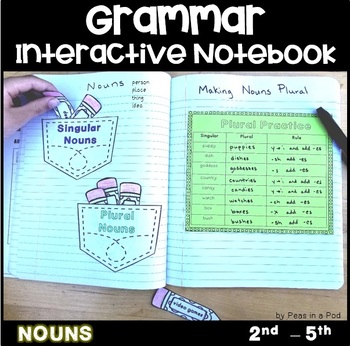 Preview of Plural Nouns | Possessive Nouns | Proper Nouns Grammar Interactive Notebook