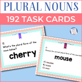 Plural Nouns Task Cards Scoot: regular and irregular plura