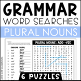 Plural Nouns Word Search - Grammar Word Search