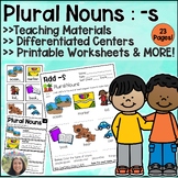 Plural Nouns | Add s | Differentiated Activities for Prima