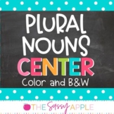 Plural Nouns (adding -s and -es) Sorting Center: in Color 