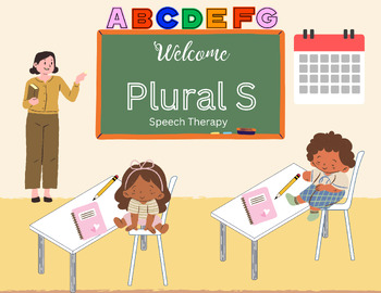 Preview of Plural Nouns -s Open Ended Classroom Scene for Speech Therapy