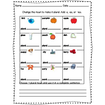 plural nouns s es ies by the teachers workroom christi mewborn