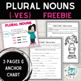 Plural Nouns -ves Worksheets and Anchor Chart FREEBIE