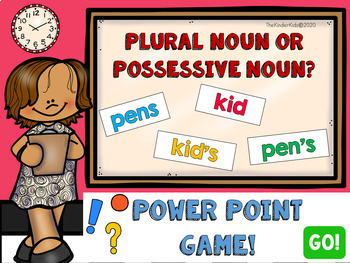 Preview of Plural Nouns vs. Possessive Nouns PowerPoint Game