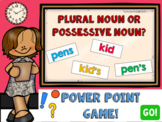 Plural Nouns vs. Possessive Nouns PowerPoint Game
