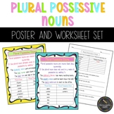 Plural Possessive Nouns Poster and Worksheet Bundle