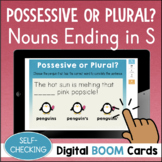 Plural & Possessive Nouns Self-Checking BOOM Digital Task Cards