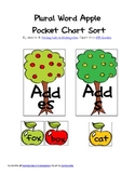 Plural Word Apple Pocket Chart Activity