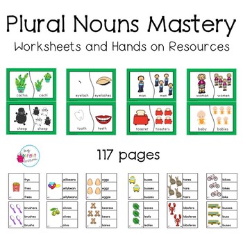 Preview of Plural Worksheets and Hands-on Activities