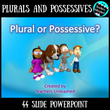 Preview of Plural or Possessive Noun PowerPoint Lesson