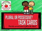 Plural or Possessive Noun Choice Cards: Print and Digital