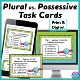 Plural vs. Possessive Noun Task Cards Scoot