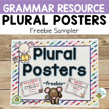 Preview of Plurals: Posters | Freebie Literacy Activity Printable