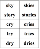 Change Y To Ies Worksheet Teaching Resources | Teachers Pay Teachers