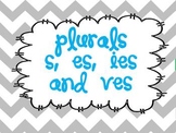 Plurals:  adding s, es, ies, and ves using word sorts, tas