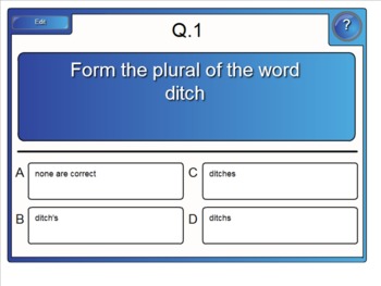 Preview of Plurals and Possessives SMARTboard activities (using apostrophes)