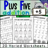 Plus Five Addition + 5 - First Addition for Kindergarten P