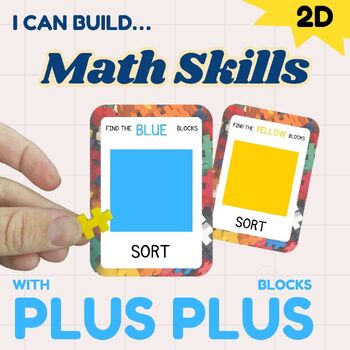 Preview of Plus Plus Building Blocks - Kindergarten Morning work activities - Math Center