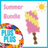 Plus Plus Blocks - 50 task cards, Summer seasonal bundle &