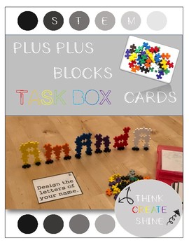 Preview of Plus Plus Blocks Task Box Cards