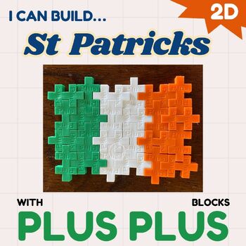 Preview of Plus Plus blocks activity / St Patrick’s Day Math center Kindergarten counting