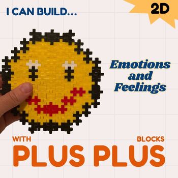 Preview of Plus Plus blocks Social Emotional Learning activity / Kindergarten fine motor 