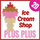 Plus Plus blocks - Ice Cream Shop Summer task cards  / end