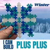 Plus Plus blocks Math Center activity / Winter Task cards 