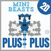 Plus Plus blocks, Bugs and insects task cards, Kindergarte