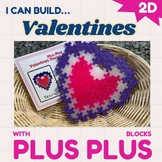 Plus Plus blocks Valentine’s Day activity/ Math center / H