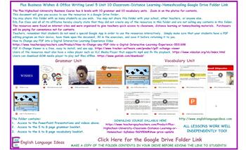 Preview of Plus-Wishes & Office Writing Distance Learning-Homeschooling-Google Drive