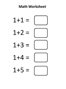 Preview of Plus and Minus numbers worksheet