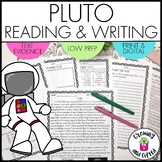 Pluto Informative Writing Prompt and Reading Comprehension