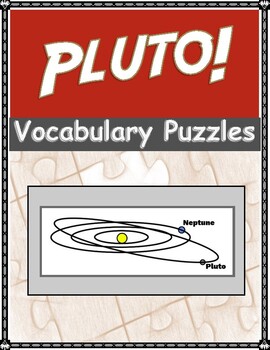 Preview of Pluto vocabulary puzzles