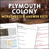 Plymouth Colony Colonial America Reading Worksheets and An